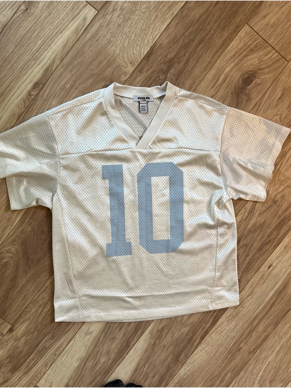 RSQ white streetwear jersey